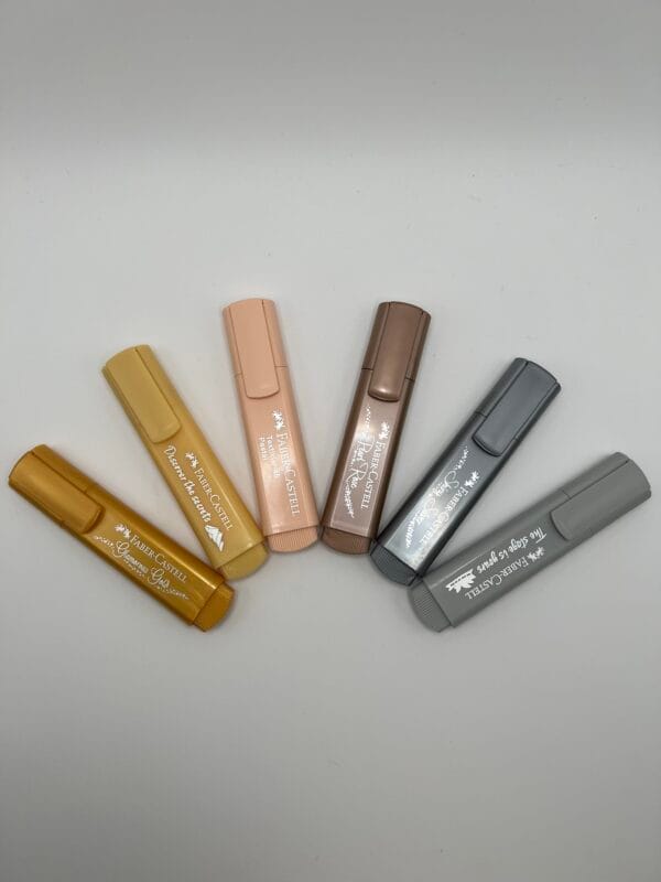 6x highlighter set faber castell